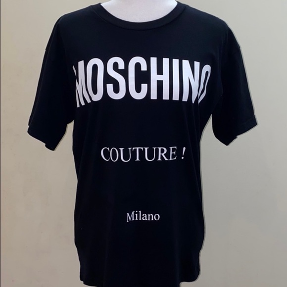 Moschino shirt in cotton jersey with couture print - Picture 4 of 14